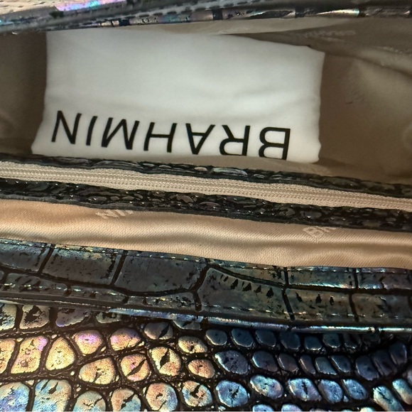 Brahmin Nerida Shoulder Bag Black Galexia Leather $335 - Picture 6 of 9